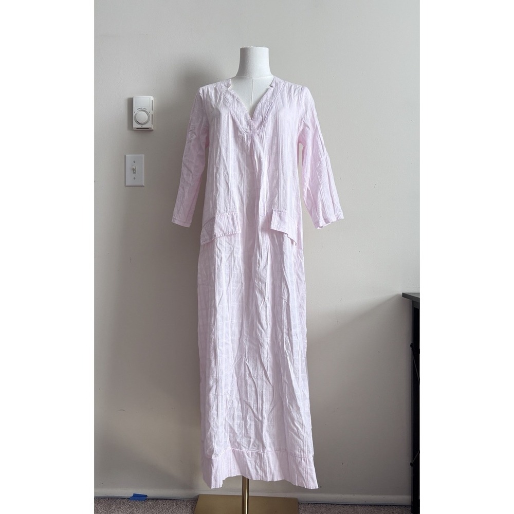 Tuckernuck Pomander Place Pink Carolina Caftan Dress XS Small Cotton Beach Cute